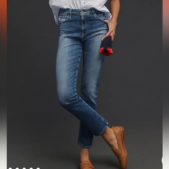 Ag Adriano Goldschmied Denim - AG Jeans Adriano Goldschmied/Anthropologie The High Rise Stevie Ankle Size 32R.